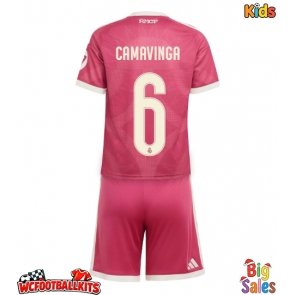 Real Madrid Eduardo Camavinga #6 Replica Third Stadium Kit for Kids 2026-27 Short Sleeve (+ pants)